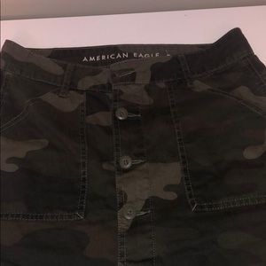 American Eagle Button Up Camo skirt